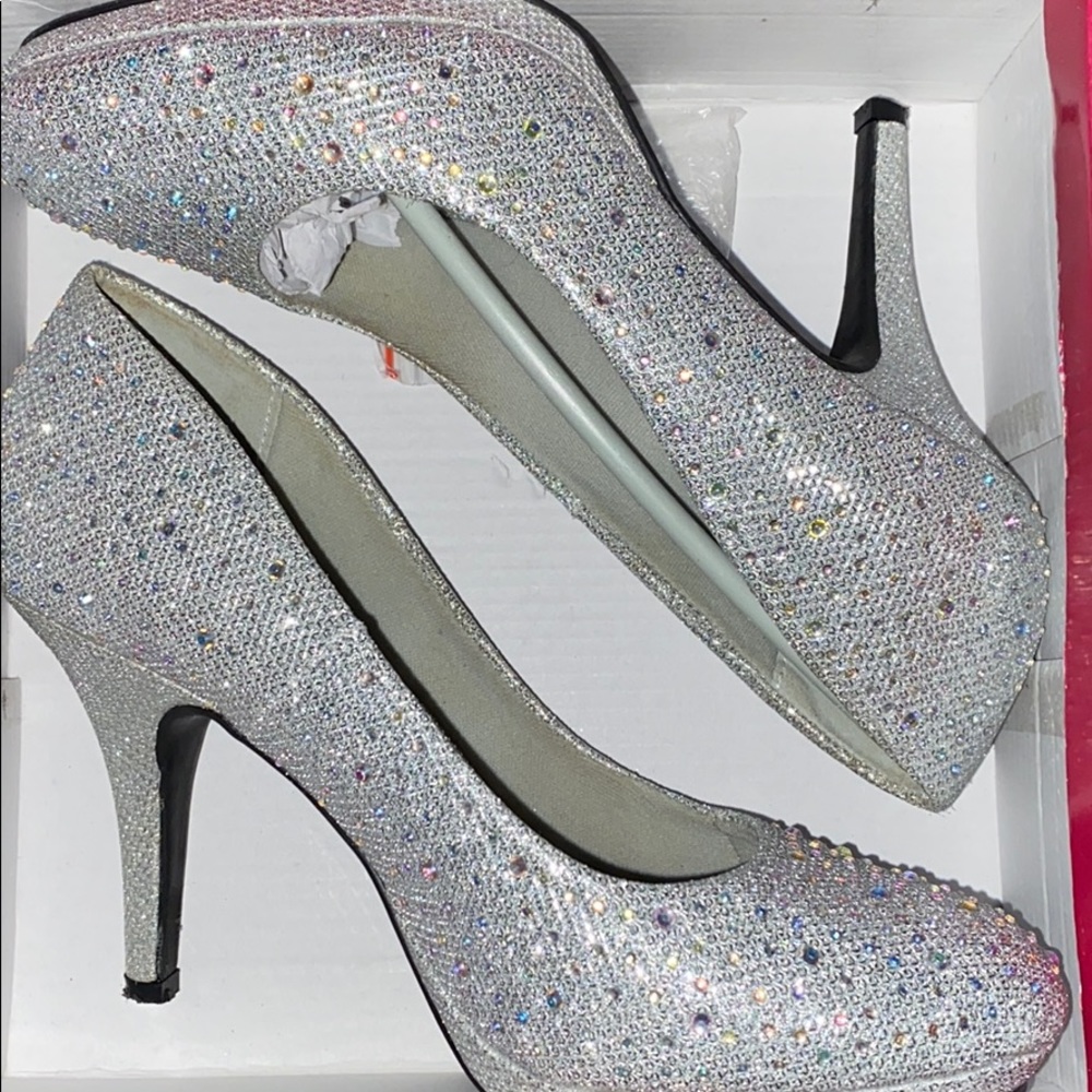 Silver heels